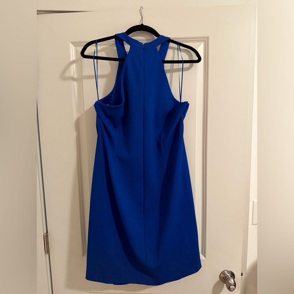Trina Turk Royal Blue Backless Dress